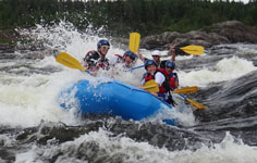 Family-friendly white water rafting